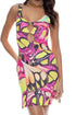 Luli Fama Flutter Peek A Boo Rings Bodycon Dress